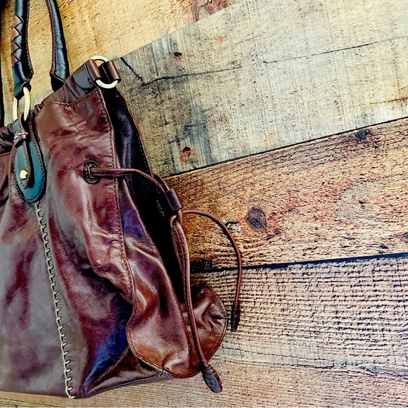 Sigrid Olsen Brown Lamb Leather Large Tote Bag - Picture 3 of 14